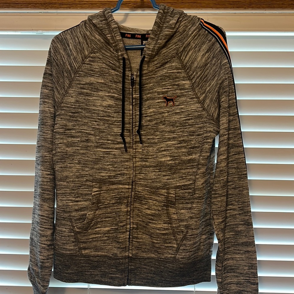 Women’s zip up “Pink” light weight sweatshirt